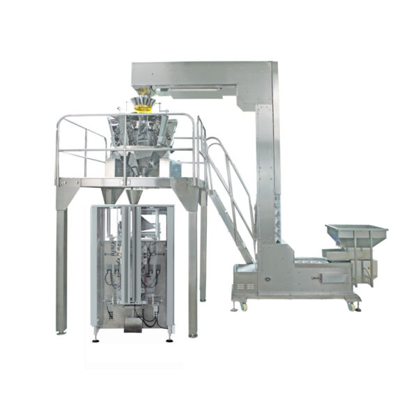 quad sealing bag VFFS packing machine for granule